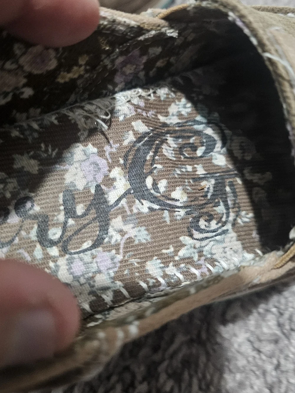 Very G Taupe Leopard-Trim Slip-On Loafers Size 6